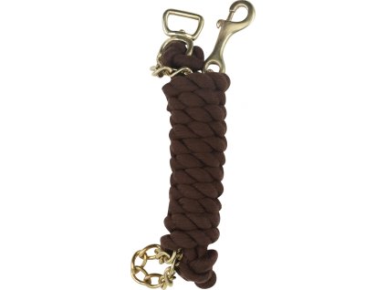 Vodítko s retiazkou HorseGuard, 2,5 m, hnedé