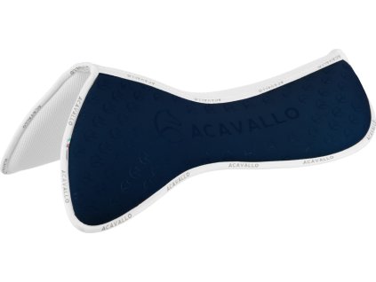 Dečka tlmiaca Spine Free CC Memory Foam & Bamboo Acavallo, skoková, deep blue/white