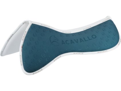 Dečka tlmiaca Spine Free CC Memory Foam & Bamboo Acavallo, skoková, petrol/white