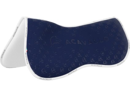 Dečka tlmiaca Memory Foam & Bamboo Acavallo, drezúrna, deep blue/white