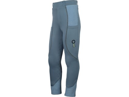 Legíny jazdecké Claire HKM, s gripom, detské, smokey blue