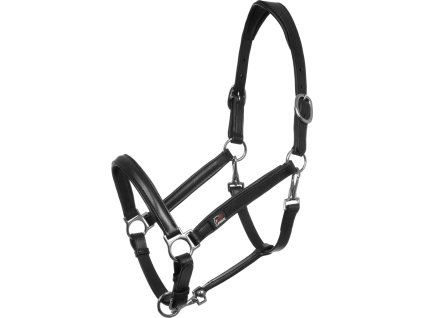 Ohlávka kožená Ergonomic Supreme, čierna