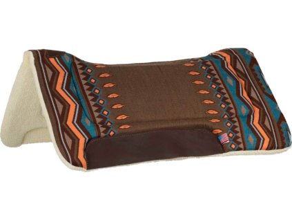 Deka podsedlová Eco Wool Pool's, westernová, brown/orange