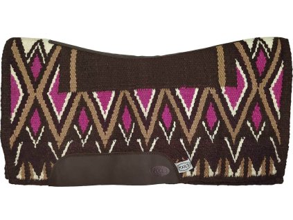 Deka podsedlová New Zeland Wool Pool's, westernová, brown/pink