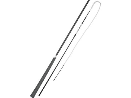 Bič vozatajský Umbria Equitazione, 2 m, black/white