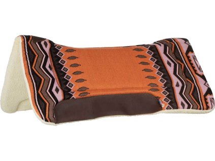 Deka podsedlová Eco Wool Pool's, westernová, orange/brown