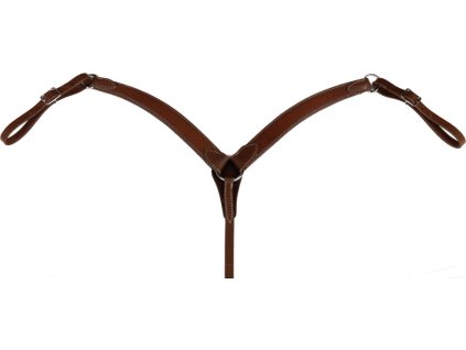 Poprsník westernový Ranch Berlin Custom Leather, anatomický, COB/FULL, tmavo hnedý