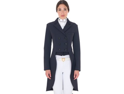 Frak na preteky Equestro, dámsky, navy blazer