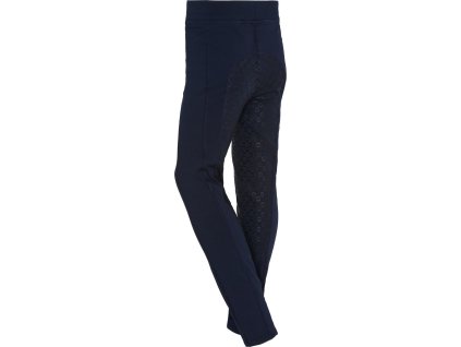 Legíny jazdecké Molly Equipage, s gripom, detské, navy