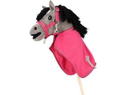 Deka fleecová pre Hobby horse QHP, fuchsia