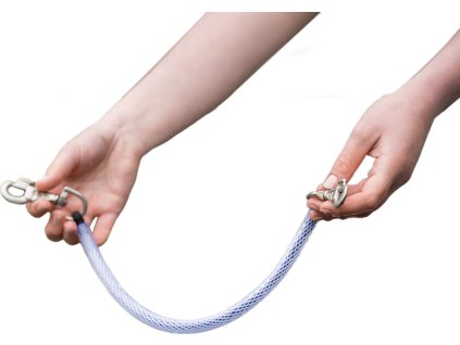 Popruh pod chvost Quick-Clean Back on Track, 1 ks, clear/grey