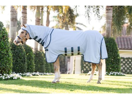 Deka letná Amigo Ripstop Hoody Pony, s krkom, azure blue/navy & electric blue