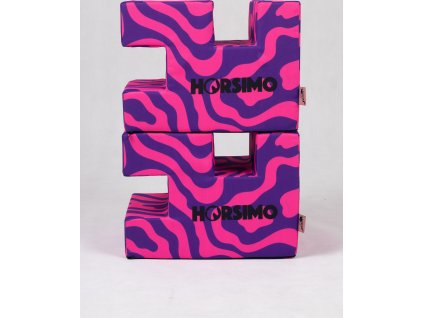 Stojan na kavalety HORSIMO, 2 ks, 30x30x40 cm, pink/purple
