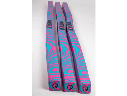 Kavalety mäkké HORSIMO, 3 ks, 3,3 m, 10x10 cm, pink/turquise