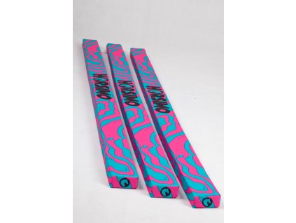 Kavalety mäkké HORSIMO, 3 ks, 2,2 m, 10x5 cm, pink/turquise
