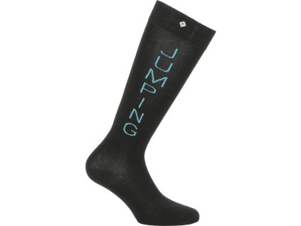 Podkolienky Jumping Equithème, pár, black/blue