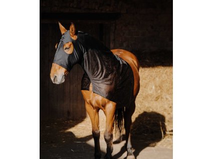 Návlek proti hmyzu Equithème, sieťovaný, čierny