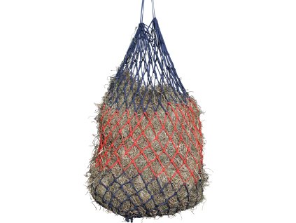 Sieť na seno HorseGuard, oká 5,5 cm, blue/red