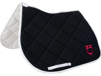 Dečka podsedlová GP Multilogo Equestro, skoková, black/white/fuchsia