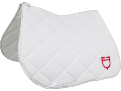 Dečka podsedlová GP Multilogo Equestro, skoková, white/white/fuchsia