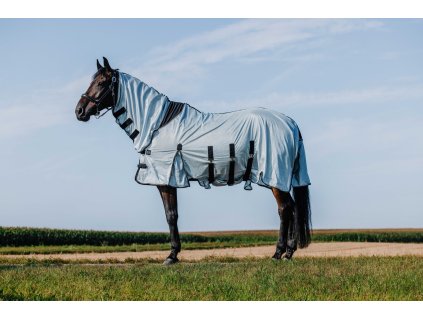 Deka proti hmyzu Combo Riding World, s krkom, grey