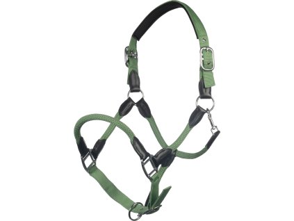 Ohlávka polstrovaná Carlotta HKM, jade green