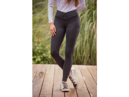 Legíny jazdecké Anae Penelope, s gripom, zateplené, dámske, čierne