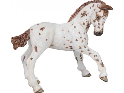 Figúrka PAPO, žriebä appaloosa, white/brown