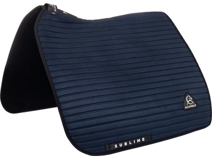 Dečka podsedlová Stripe Suede Acavallo, drezúrna, COB/FULL, navy