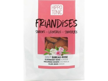 Pamlsky pre kone Hippotonic, 600 g, baza čierna/ruža