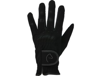 Rukavice jazdecké Grip Equithème, čierne