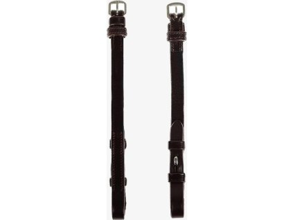 Lícnice Flat PS of Sweden, čierne prešívanie, hnedé