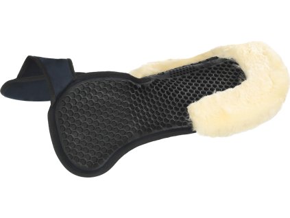 Dečka gélová Withers Free Hexa Gél & Back Riser w/Micropile, Sheepskin Acavallo, blue