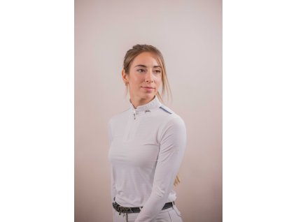 Tričko na preteky Mesh Seville Penelope, s dlhým rukávom, dámske, biele