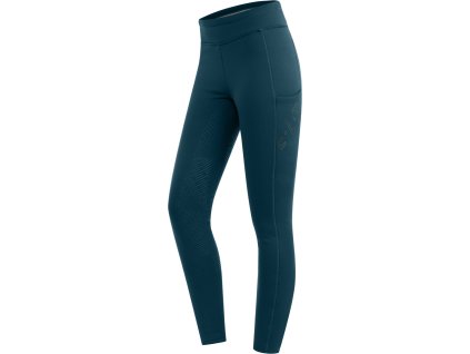 Legíny jazdecké Rica Teddy ELT, s gripom, zimné, petrol blue