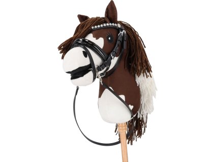 Uzdečka Sunset pre Hobby horse QHP, čierna