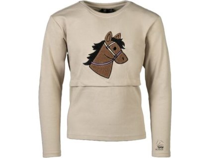 Tričko Mia HKM, detské, beige