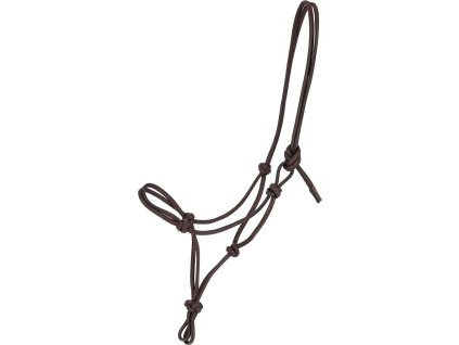 Ohlávka povrazová kožená Liberta QHP, hnedá