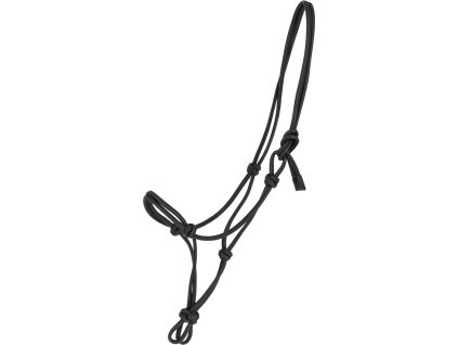 Ohlávka povrazová Liberta QHP, kožená, čierna