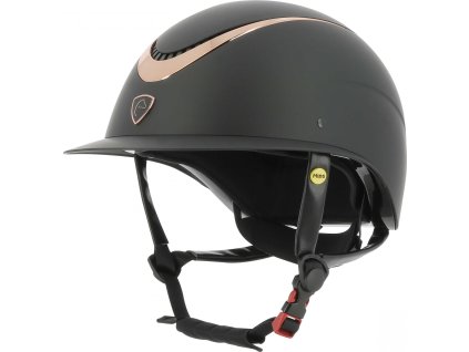 Prilba jazdecká Wings Equithème, pink gold/black