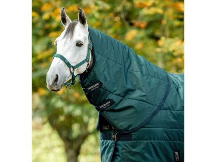 Krčný diel Amigo Ripstop Insulator, stajňový, 100 g, dynasty green/navy & silver