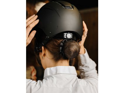 Sieťka do vlasov Shiny Equithème, čierna