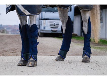 Chrániče prepravné Classic Equithème, 4 ks, navy
