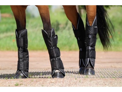 Chrániče prepravné Tyrex Equithème, 4 ks, čierne