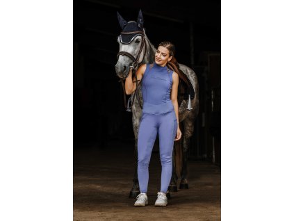 Legíny jazdecké Flora Je t'aime Equithème, s gripom, dámske, purple