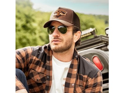 Šiltovka TC Yellowstone 11 Stars & Stripes, hnedá