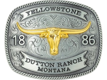 Spona na opasok GS-611 Stars & Stripes, silver