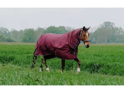 Deka výbehová Tyrex Combo Equithème, s krkom, 350 g, burgundy