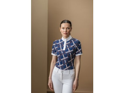 Tričko súťažné Alcina AA, dámske, primatova monogram print