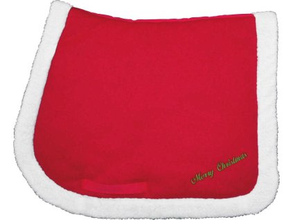 Dečka podsedlová vánoční Noël Equithème, všestranná, red